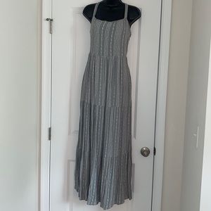 sage green maxi dress with white accent designs from altar’d state size large